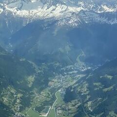 Flugwegposition um 14:07:16: Aufgenommen in der Nähe von Gemeinde Bad Hofgastein, 5630 Bad Hofgastein, Österreich in 3018 Meter